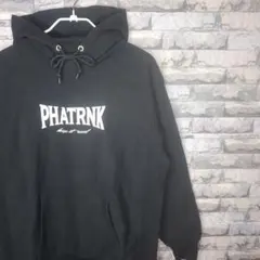 PHATRNK 新品 XLスウェット ブラック ビッグロゴ バックプリント レア 