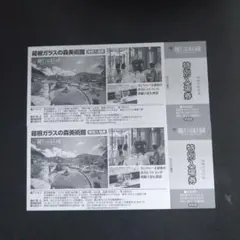 箱根ガラスの森美術館　入場券２枚のサムネイル