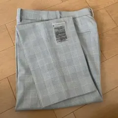 UNIQLO チェック柄 スラックス Mサイズ　スマートアンクルパンツ