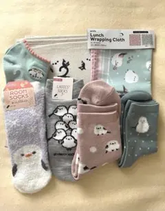 ♡シマエナガソックス&クロス&マット　7点セット