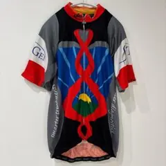 Pactimo 풀 패턴 사이클 저지 반팔 풀 지퍼 XL 레드 블랙 블루 화이트 폴리