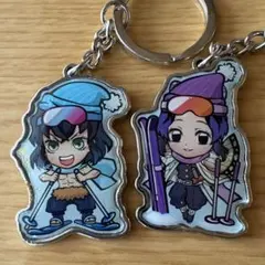 鬼滅の刃メタルキーホルダー 嘴平伊之助.胡蝶しのぶセット