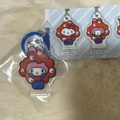 ミャクミャク サンリオ マイメロ 目印キーホルダー