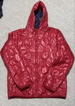 OLDUNIQLO 赤　キルティングジャケット　リバーシブル　XL モンベル似