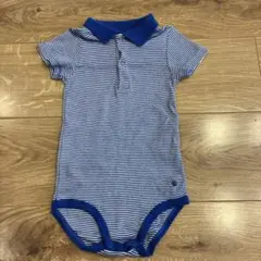 PETIT BATEAU ベビー ロンパース ボーダーのサムネイル