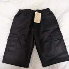 COMME CA ISM ブラック カーゴパンツ 110A