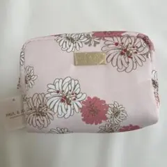 【新品未使用タグ付き】PAUL & JOE 花柄ポーチ ピンク