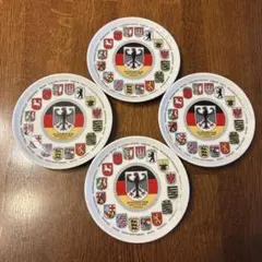 ドイツ州紋章皿　小皿　4枚セット　ドイツ製