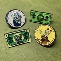 ラスト1⭐︎スポンジボブ　ピンバッジ　4つセット　新品未使用