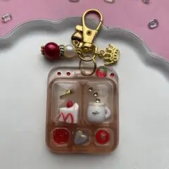 92レジン　シャカシャカキーホルダー　シェイカー パッケージ　ケーキセット