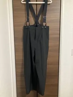 FORK&SPOON サスペンダー付きワイドパンツ