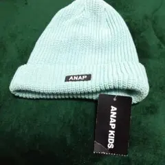 新品 ANAP KIDS ニット帽 帽子 グリーン 緑 フリーサイズ アナップのサムネイル
