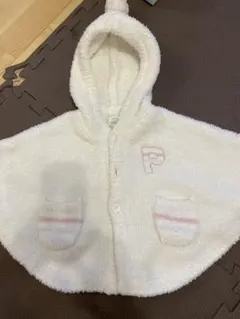 ジェラートピケ　くま耳ポンチョ