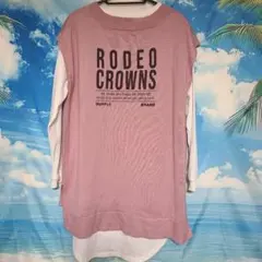 RODEO CROWNS ノースリーブニット ピンク☆お値下げしました☆