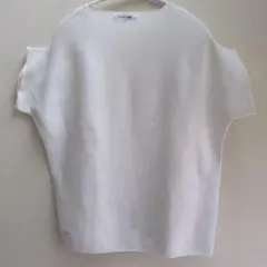 LACOSTE 半袖ニット 34 ホワイトS