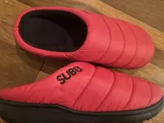 SUBU キルティング レッドスリッパのサムネイル