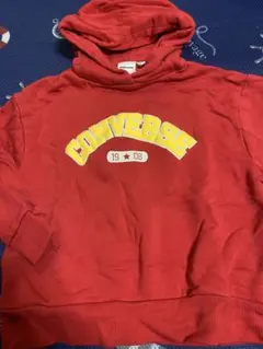 CONVERSE フード付きトレーナー レッド