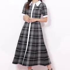 JILL by JILLSTUART ビッグチェックニットワンピースのサムネイル