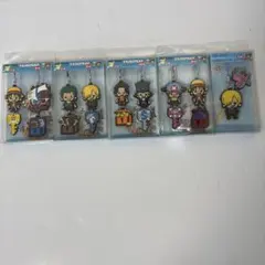 可愛らしいONE PIECEラバーストラップ 5個セット 5