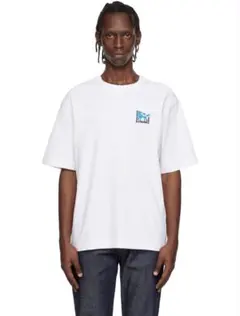 ADER ERROR ホワイト スワロフスキー クリスタル Tシャツ サイズXL
