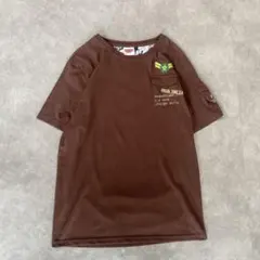 FELIX CAT ミリタリー系Tシャツ ブラウン　Lサイズのサムネイル