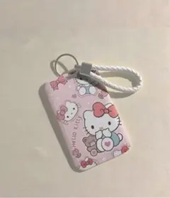 ハローキティ カードカバー　パスケース ピンク