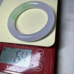 ミャンマー翡翠バングル 淡いピンク紫 約59mm 自宅保管 - メルカリ