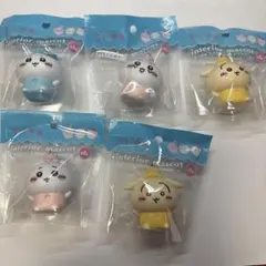 ちいかわ ソフビインテリアマスコット 5点セット　セミコンプリート
