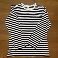アニエスベー（agnès b.）白黒ストライプ 長袖Tシャツ サイズ3