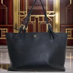 【美品】Tory Burch トリーバーチ レザートートバッグ ブラック 通勤