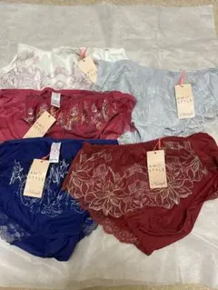 AMO STYLE 刺繍入り下着 5枚セット M