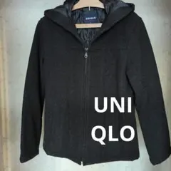 ユニクロ　ウール　ジップアップショートコート