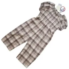 新品未使用 tete a tete チェック柄 オールインワン オーバーオール