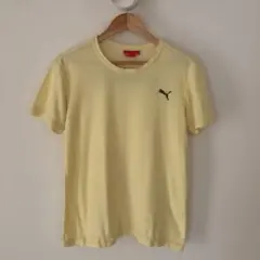 PUMA Tシャツ　メンズＬ 黄色クリーム