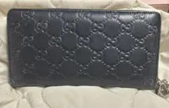 GUCCI ブラックレザー 長財布