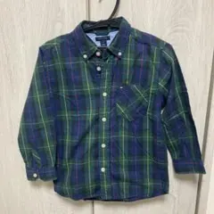 Tommy Hilfiger 長袖シャツ 110cm グリーン系　チェック