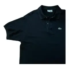 美品　ラコステ フランス　ポロシャツ ブラック サイズ6 L XL ヴィンテージ