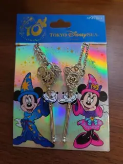 ディズニーシー　10周年　ペアネックレス