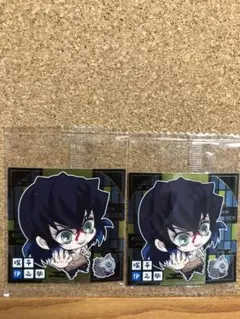 鬼滅の刃 デフォルメシール ウエハース 嘴平伊之助 1-11(2枚set)