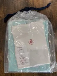 【新品未開封】愛和病院 長袖ロンパース 半袖肌着 短肌着 2枚セット、手提げ袋