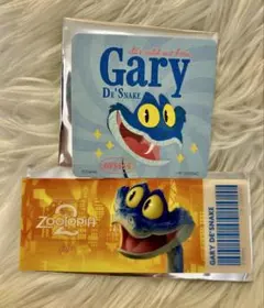 ズートピアカフェ コースター ゲイリー 特典 ノベルティ チケット風クリアカード