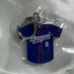 中日ドラゴンズ　ユニホーム型アクリルキーホルダー　大島洋平　FCバージョン