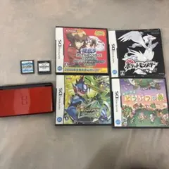 ニンテンドーDS lite 赤 本体 + ゲーム6本セット