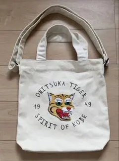 完売Onitsuka Tiger オニツカタイガー　トートバッグ ホワイト