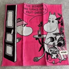 MOOMIN ムーミン　レディース 大判ハンカチ ピンク系