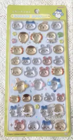 正規品 ちいかわ みんな ニコニコ ハチワレ うさぎ ボンボンドロップシール