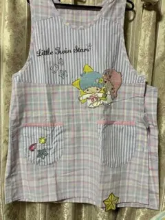 Little Twin Stars エプロン チェック柄のサムネイル