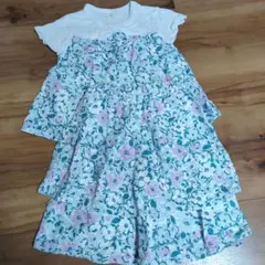 Biguette Club 花柄上下セット 130サイズ