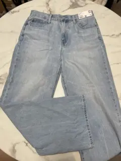【新品・未使用】UNIQLO ワイドストレートジーンズ 27 62Blue