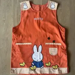 ミッフィー デザイン エプロン オレンジ